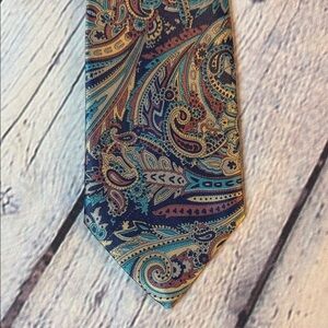 Oleg Cassini Paisley Patterned Tie - Multicolor